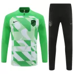 Conjunto de Moletom de Treino Atlético Madrid Criança Quarto-Zíper 2023/24 Verde