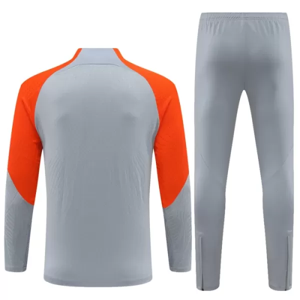 Conjunto de Moletom de Treino Inter Milan Homem Quarto-Zíper 2023/24 Cinza