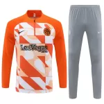 Conjunto de Moletom de Treino Inter Milan Homem Quarto-Zíper 2023/24 Laranja