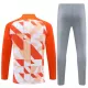 Conjunto de Moletom de Treino Inter Milan Homem Quarto-Zíper 2023/24 Laranja