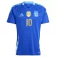 Camisola Argentina Messi 10 Homem Equipamento 2ª 2024