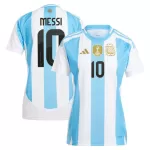 Camisola Argentina Messi 10 Mulher Equipamento 1ª 2024