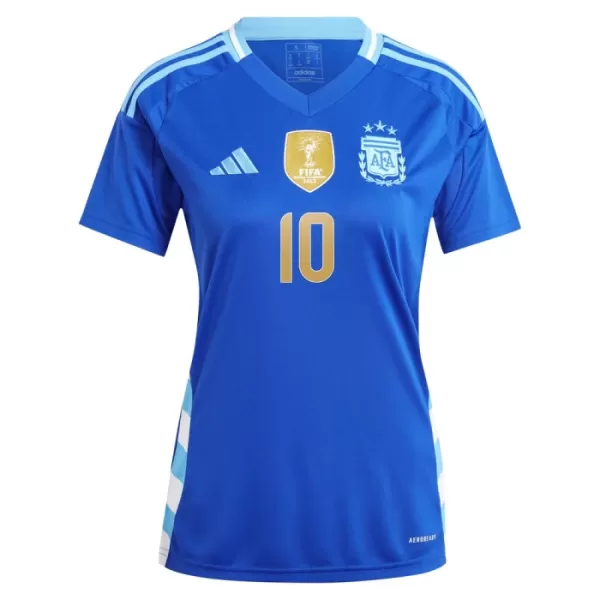 Camisola Argentina Messi 10 Mulher Equipamento 2ª 2024