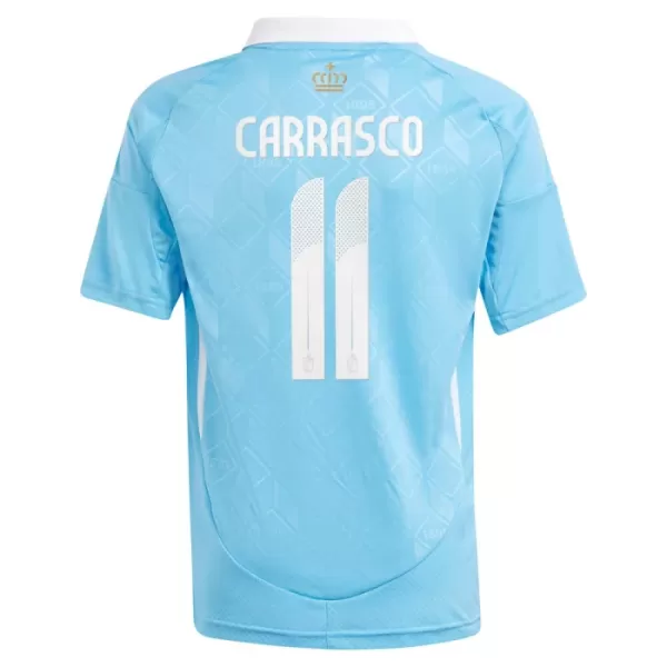 Camisola Bélgica Carrasco 11 Criança Equipamento 2ª Euro 2024