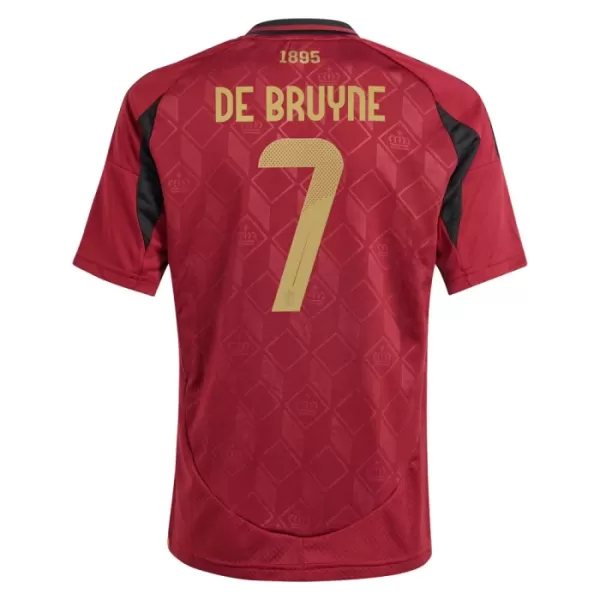 Camisola Bélgica De Bruyne 7 Criança Equipamento 1ª Euro 2024