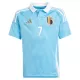 Camisola Bélgica De Bruyne 7 Criança Equipamento 2ª Euro 2024