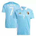 Camisola Bélgica De Bruyne 7 Homem Equipamento 2ª Euro 2024