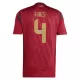 Camisola Bélgica Faes 4 Homem Equipamento 1ª Euro 2024