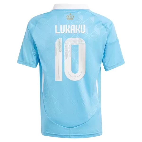Camisola Bélgica Lukaku 10 Criança Equipamento 2ª Euro 2024