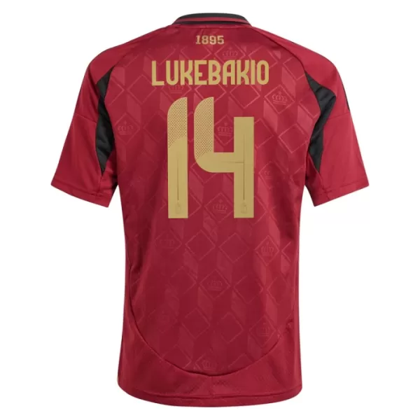 Camisola Bélgica Lukebakio 14 Criança Equipamento 1ª Euro 2024