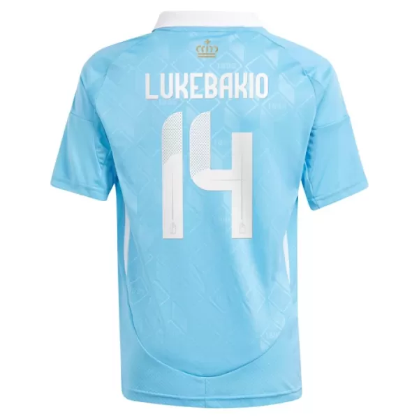 Camisola Bélgica Lukebakio 14 Criança Equipamento 2ª Euro 2024