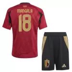 Camisola Bélgica Mangala 18 Criança Equipamento 1ª Euro 2024