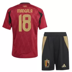 Camisola Bélgica Mangala 18 Criança Equipamento 1ª Euro 2024 Camisola Bélgica Mangala 18 Criança Equipamento 1ª Euro 2024