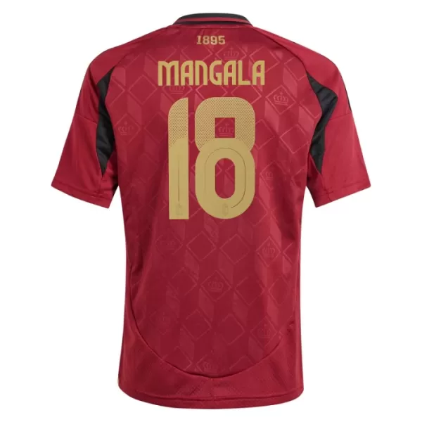 Camisola Bélgica Mangala 18 Criança Equipamento 1ª Euro 2024