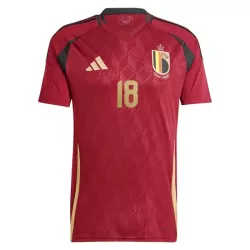 Camisola Bélgica Mangala 18 Homem Equipamento 1ª Euro 2024