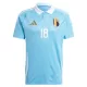 Camisola Bélgica Mangala 18 Homem Equipamento 2ª Euro 2024