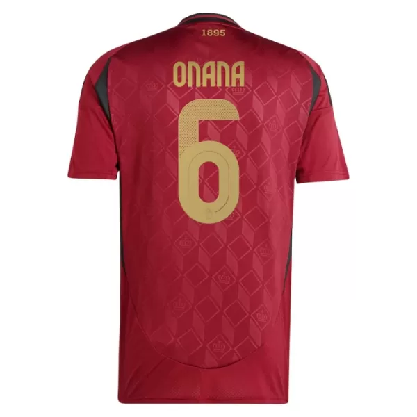 Camisola Bélgica Onana 6 Homem Equipamento 1ª Euro 2024