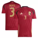 Camisola Bélgica Theate 3 Homem Equipamento 1ª Euro 2024