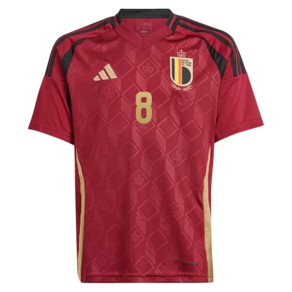 Camisola Bélgica Tielemans 8 Criança Equipamento 1ª Euro 2024