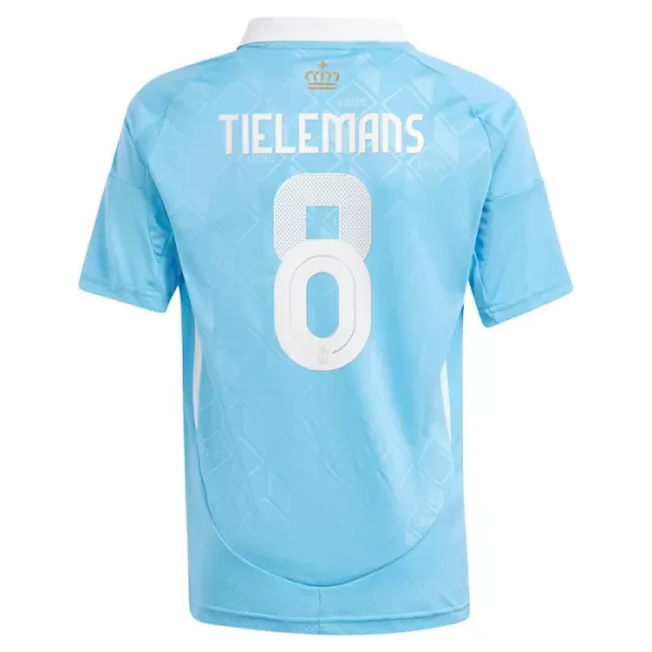 Camisola Bélgica Tielemans 8 Criança Equipamento 2ª Euro 2024