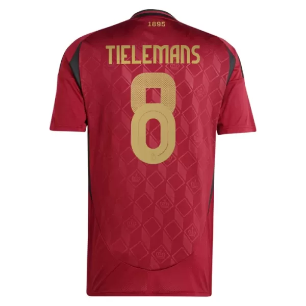 Camisola Bélgica Tielemans 8 Homem Equipamento 1ª Euro 2024