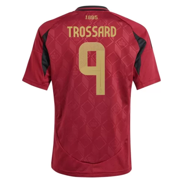 Camisola Bélgica Trossard 9 Criança Equipamento 1ª Euro 2024