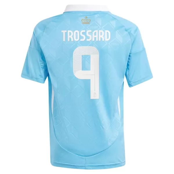Camisola Bélgica Trossard 9 Criança Equipamento 2ª Euro 2024