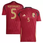 Camisola Bélgica Vertonghen 5 Homem Equipamento 1ª Euro 2024