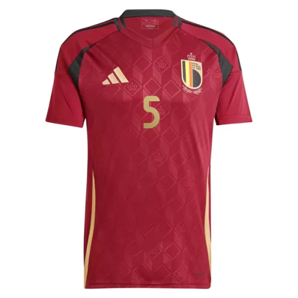 Camisola Bélgica Vertonghen 5 Homem Equipamento 1ª Euro 2024