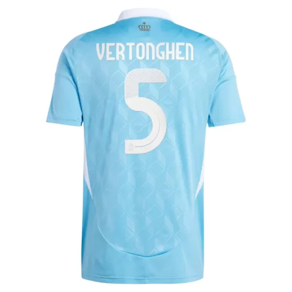 Camisola Bélgica Vertonghen 5 Homem Equipamento 2ª Euro 2024