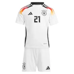 Camisola Alemanha Gündogan 21 Criança Equipamento 1ª Euro 2024
