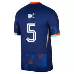 Camisola Holanda Ake 5 Homem Equipamento 2ª Euro 2024