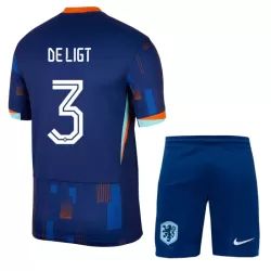 Camisola Holanda De Ligt 3 Criança Equipamento 2ª Euro 2024 Camisola Holanda De Ligt 3 Criança Equipamento 2ª Euro 2024