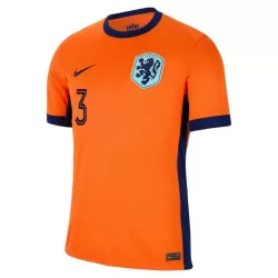 Camisola Holanda De Ligt 3 Homem Equipamento 1ª Euro 2024