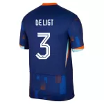 Camisola Holanda De Ligt 3 Homem Equipamento 2ª Euro 2024