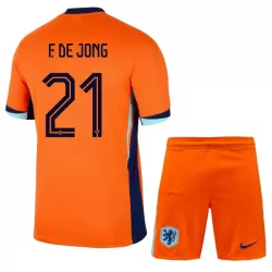 Camisola Holanda Frenkie de Jong 21 Criança Equipamento 1ª Euro 2024 Camisola Holanda Frenkie de Jong 21 Criança Equipamento 1ª Euro 2024