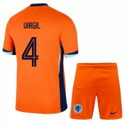 Camisola Holanda Virgil 4 Criança Equipamento 1ª Euro 2024 Camisola Holanda Virgil 4 Criança Equipamento 1ª Euro 2024