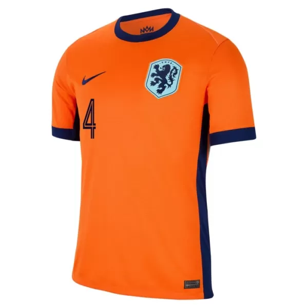 Camisola Holanda Virgil 4 Criança Equipamento 1ª Euro 2024