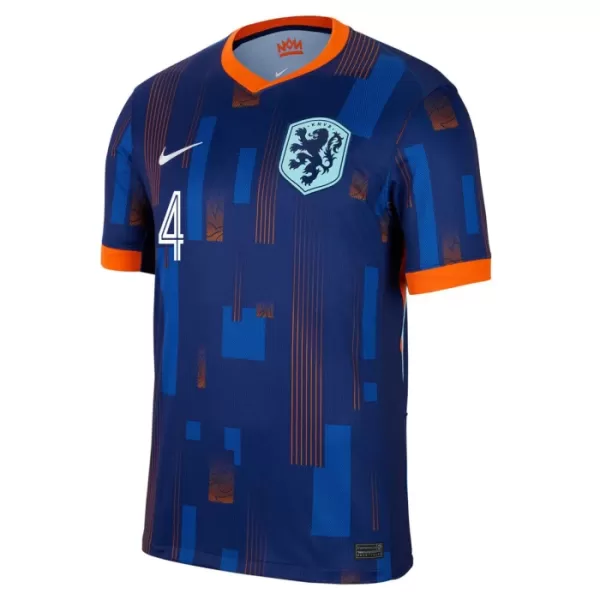 Camisola Holanda Virgil 4 Criança Equipamento 2ª Euro 2024