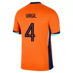Camisola Holanda Virgil 4 Homem Equipamento 1ª Euro 2024