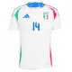 Camisola Itália Chiesa 14 Homem Equipamento 2ª Euro 2024
