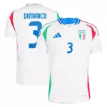 Camisola Itália DiMarco 3 Homem Equipamento 2ª Euro 2024
