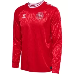 Camisola Manga Comprida Dinamarca Homem Equipamento 1ª Euro 2024 Camisola Manga Comprida Dinamarca Homem Equipamento 1ª Euro 2024