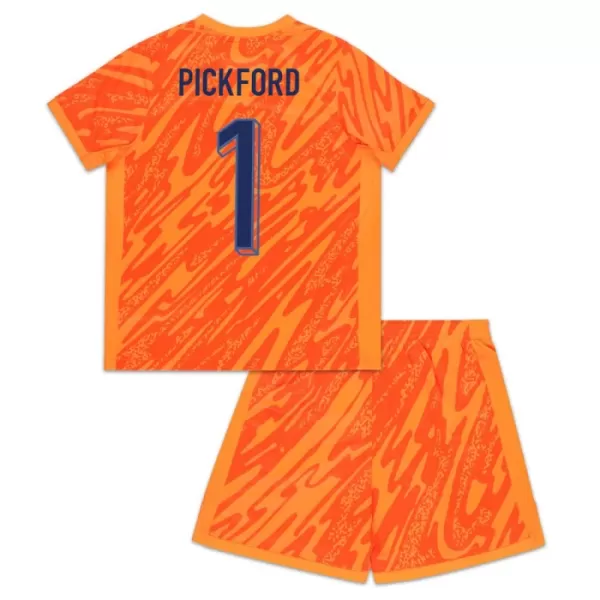 Camisola Guarda-Redes Inglaterra Pickford 1 Criança Euro 2024 Laranja