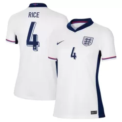 Camisola Inglaterra Rice 4 Mulher Equipamento 1ª Euro 2024 Camisola Inglaterra Rice 4 Mulher Equipamento 1ª Euro 2024