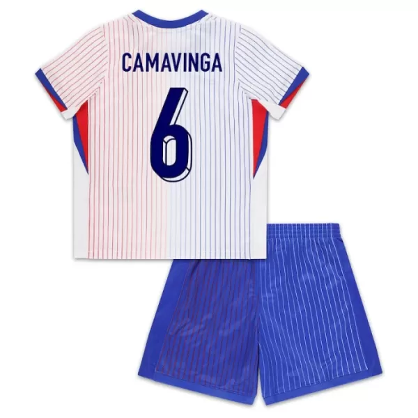 Camisola França Camavinga 6 Criança Equipamento 2ª Euro 2024