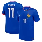 Camisola França Dembele 11 Homem Equipamento 1ª Euro 2024