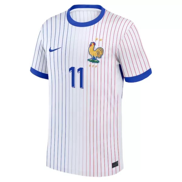 Camisola França Dembele 11 Homem Equipamento 2ª Euro 2024
