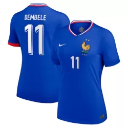 Camisola França Dembele 11 Mulher Equipamento 1ª Euro 2024 Camisola França Dembele 11 Mulher Equipamento 1ª Euro 2024