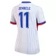 Camisola França Dembele 11 Mulher Equipamento 2ª Euro 2024